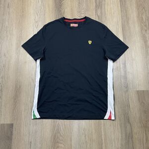 Scuderia Ferrari Shirt Mens XL Black F1 Racing Tee T-Shirt Shield Crest Logo